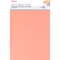 A4 Card 230Gsm 6Pk  20 Peach Pink