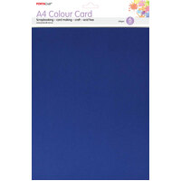 A4 Card 230Gsm 6Pk  10 Dark Powder Blue