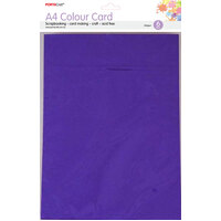 A4 Card 230Gsm 6Pk  11 Dark Purple