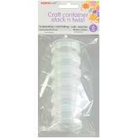 Stack N Twist Containers 40X27Mm 6Pk