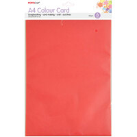 A4 Card 230Gsm 6Pk  22 Bright Red