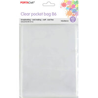Clear Pocket Bag B6 133X186Mm 45Pk