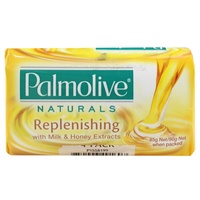 PALMOLIVE PK4 x 90g SOAP BARS REPLENISHING WITH MILK & HONEY EXTRACTS