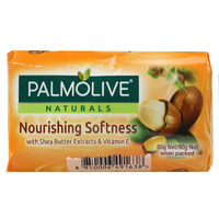 Palmolive Pk4 X 90G Soap Bars Nourishing Softness Shea Butter & Vitamin E
