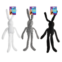 Toy Dog Woolly Rabbit 3 Asstd Colours