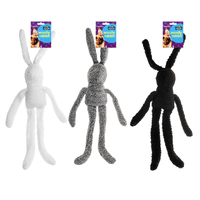 Toy Dog Woolly Rabbit 3 Asstd Colours
