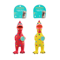 Squeaky Chicken Rubber Latex  Pet Toy 2 Asstd 24X10X7Cm