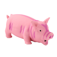 Squeaky Pig Rubber Latex Pet Toy 22Cm