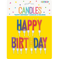Happy Birthday Letter Candles Set