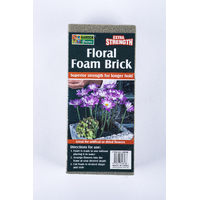 Floral Foam Brick Dry Extra Strength 23Cm X 10.5Cm X 7Cm Grey