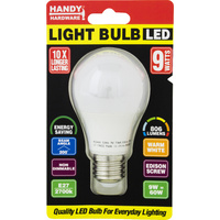 BULB 9W LED LIGHT - WARM WHITE - E27 (SCREW)