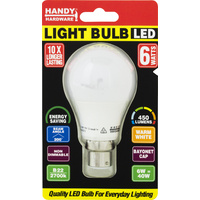 Bulb 6W Led Light - Warm White - B22 (Bayonet)