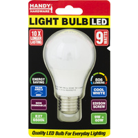 BULB 9W LED LIGHT - COOL WHITE - E27 (SCREW)