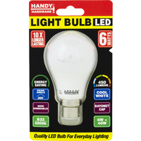 Bulb 6W Led Light - Cool White - B22 (Bayonet)
