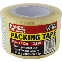 B-PACKAGING TAPE EXTRA WIDE CLEAR 72MM X 150M
