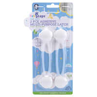 Safety Latch Universal Flexible 2Pc 16Cm X 3.5Cm White