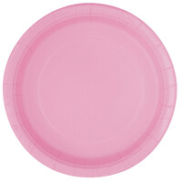 Lovely Pink 8 X 18Cm (7inch) Paper Plates