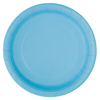 Powder Blue 8 X 23Cm (9inch) Paper Plates