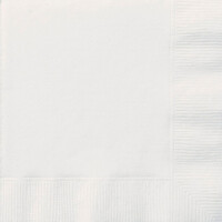 Bright White 20 Luncheon Napkins 2Ply 33Cm X 33Cm (13inch X 13inch