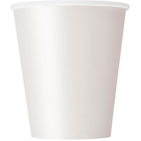 BRIGHT WHITE 8 X 270ML (9OZ) PAPER CUPS
