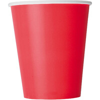 Ruby Red 8 X 270Ml (9Oz) Paper Cups