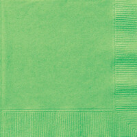 LIME GREEN 20 LUNCHEON NAPKINS 2PLY 33CM X 33CM (13" X 13")