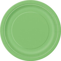 Lime Green 8 X 18Cm (7inch) Paper Plates
