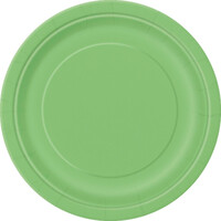 Lime Green 8 X 23Cm (9inch) Paper Plates