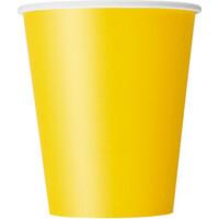 Sunflower Yellow 8 X 270Ml (9Oz) Paper Cups