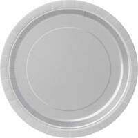Silver 8 X 23Cm (9inch) Paper Plates