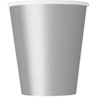 Silver 8 X 270Ml (9Oz) Paper Cups