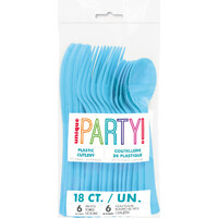 Powder Blue 18 Assorted Reusable Cutlery