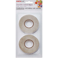 Double Sided Tape  6Mm X 20M 2 Rolls