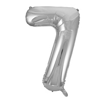 Numeral Foil 34In Pkg- Silver 7