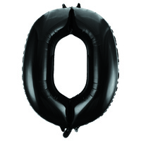 Numeral Foil 34In Pkg- Black 0