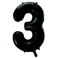 Numeral Foil 34In Pkg- Black 3
