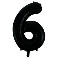 Numeral Foil 34In Pkg- Black 6