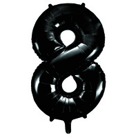 Numeral Foil 34In Pkg- Black 8