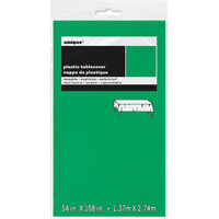 Emerald Green Unique Plastic Tablecover Rectangle 137Cm X 274Cm
