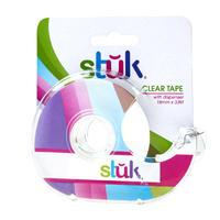 Tape Clear W Dispenser 18Mm X 33M 18Mm X 33000Mm