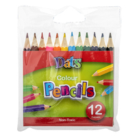 Pencil Colour Half Length 12Pk In Pvc Wallet 