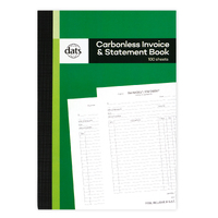 Book Carbonless Invoice & Statement 100Sheets 