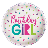 Confetti inchBirthday Girlinch 45Cm (18inch) Foil Balloon