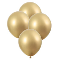 Gold - 6 X 27.9Cm (11inch) Platinum Metallic Balloons