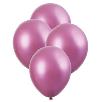 Pink - 6 X 27.9Cm (11inch) Platinum Metallic Balloons