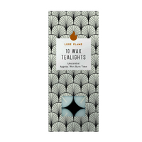 Tealights White 9 Hour Pk10  