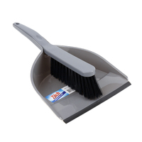 Dustpan And Brush Compact Recycled Grey 200X300Mm