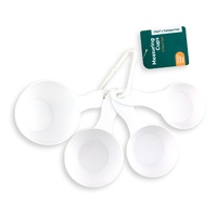 Measuring Cup Plastic Set Of 4 White