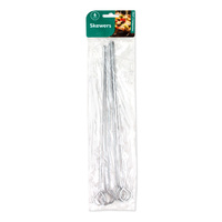 Skewers Metal Medium Pk6 30Cm