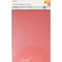 Prlse Card Hvywght A4 Pk6 Pink